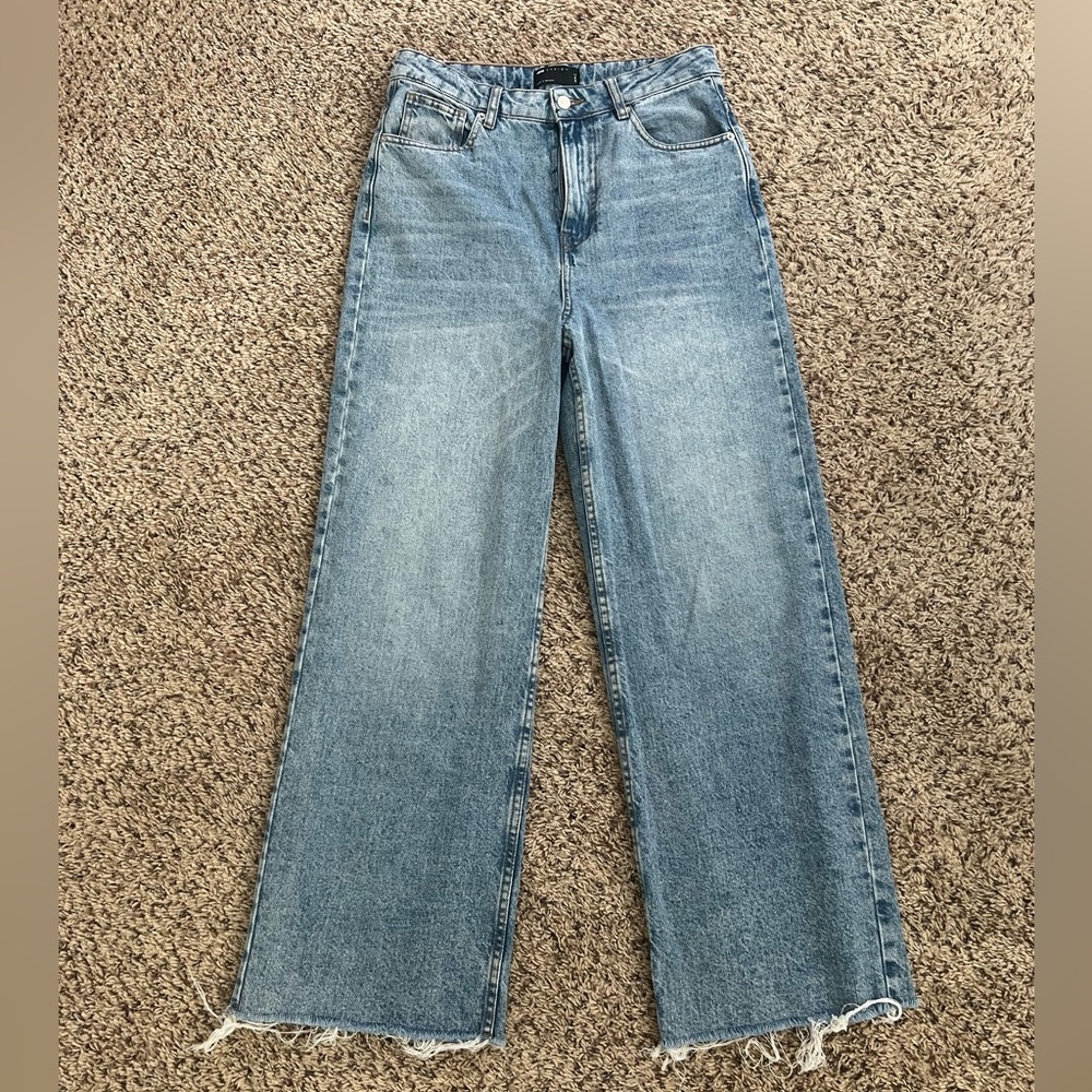 ASOS Design Tall Cropped Wide Leg Jeans